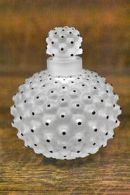 Lalique Frosted "Cactus" Perfume Bottle & Stopper