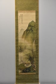 Antique Chinese Hanging Scroll Painting Signed