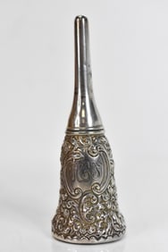 Rare Gorham Sterling Embossed Glove Powder Shaker
