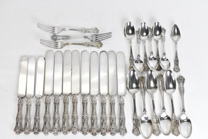 Sterling Silver Flatware Service 25.12 ozt