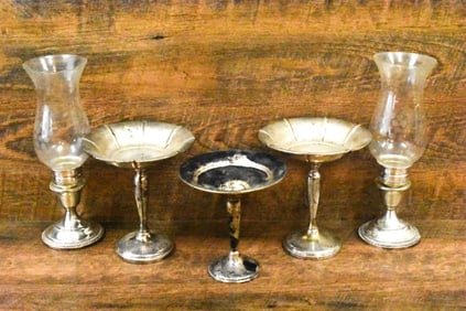 Weighted Sterling Silver Compotes & Candlesticks