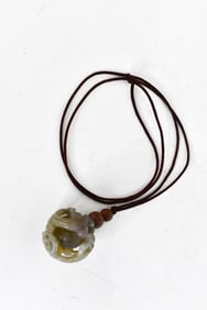 Chinese Jade Pendants, Carved Bone Figurine