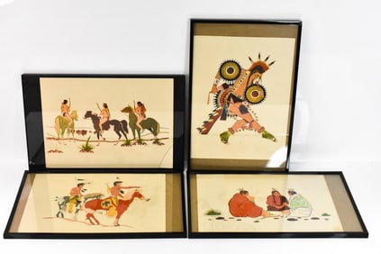 Group of Four Native American Prints
