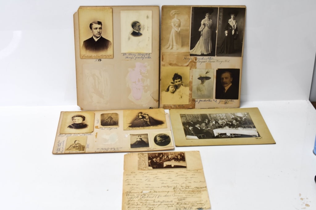 Antique Historical Photographs Krogstad, Pompelly: Includes: Stella Bosworth (Mrs. George Carleton Lee, mother of Mrs. Alton Mary Pumpelly (Mrs. Alfred Wordsworth Thompson) Lydia (Mrs. E. Lovejoy, mother of Lily Lovejoy) Caroline Judge John Parker (gr