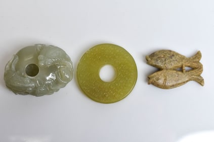 Chinese Jade Bi Disk and More
