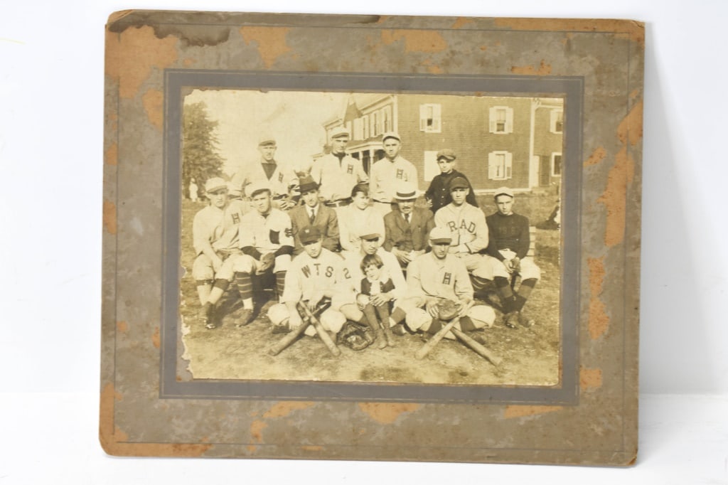 Antique 20th Century Baseball Photograph: Includes an antique 20th century baseball photograph including players, their coaches and/or parents, and their children or siblings.