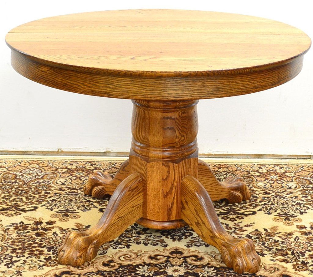 405: Oak Claw Foot Round Dining Table - Dec 01, 2012 | The Saucon