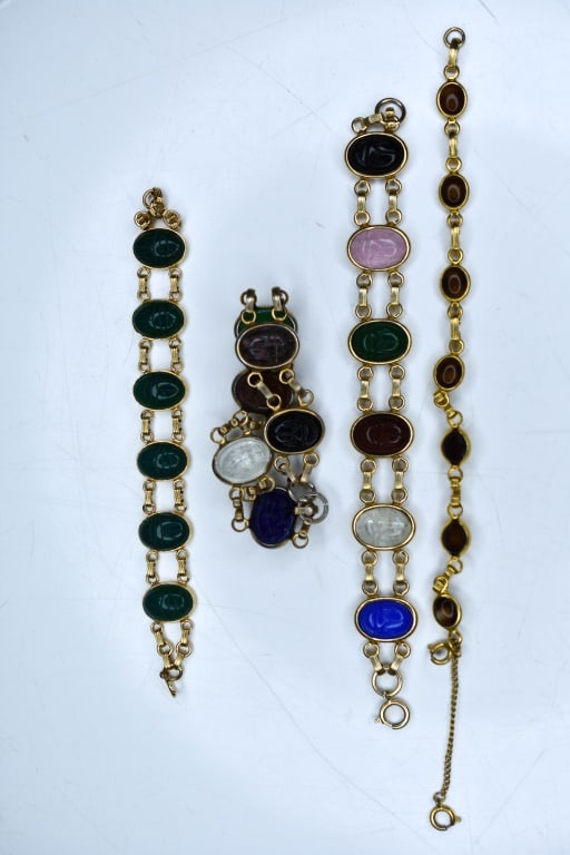 Scarab & Scarab-Type Bracelets (Rare Chrysoprase) (1 of 7)