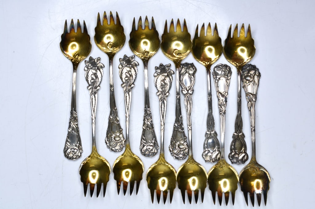 Sterling Silver Gilt Flatware 8.19 OZT (1 of 5)