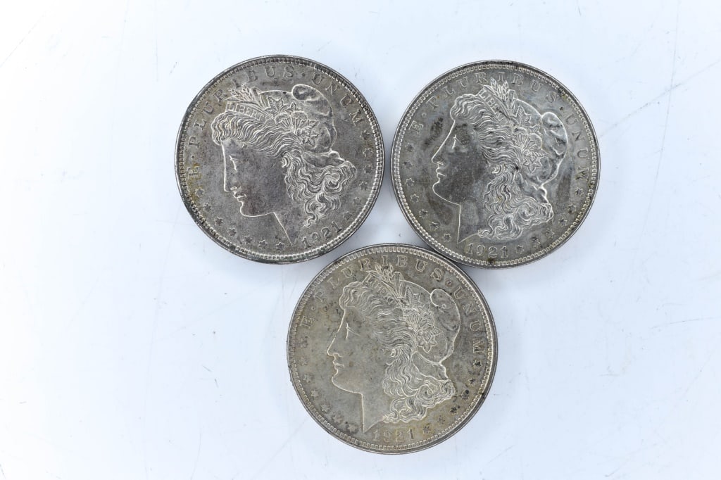 1921 Morgan Silver Dollars (1 of 2)