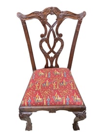 Chippendale Style Slip Seat Dining Room Chairs