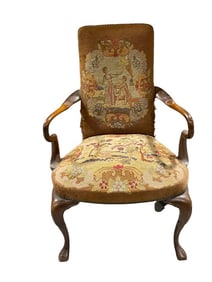 Antique Needlepoint Chair