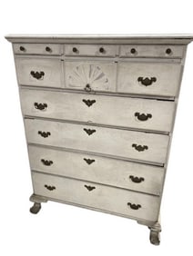Chippendale High Chest of Drawers Circa 1820