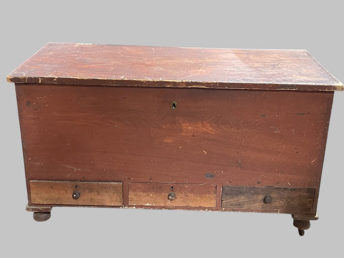 Antique Blanket Chest 1850-1890 (1 of 4)