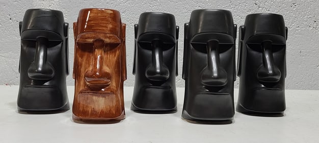 The Fireside and Trader Dick's Tiki Mugs