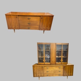 Mid-Century Modern Sideboard W/ Hutch Top (1960s)