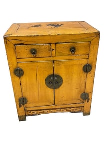 Antique Paint Decorated Chinese Cabinet