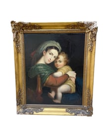 After Rafael, Madonna della Sedia