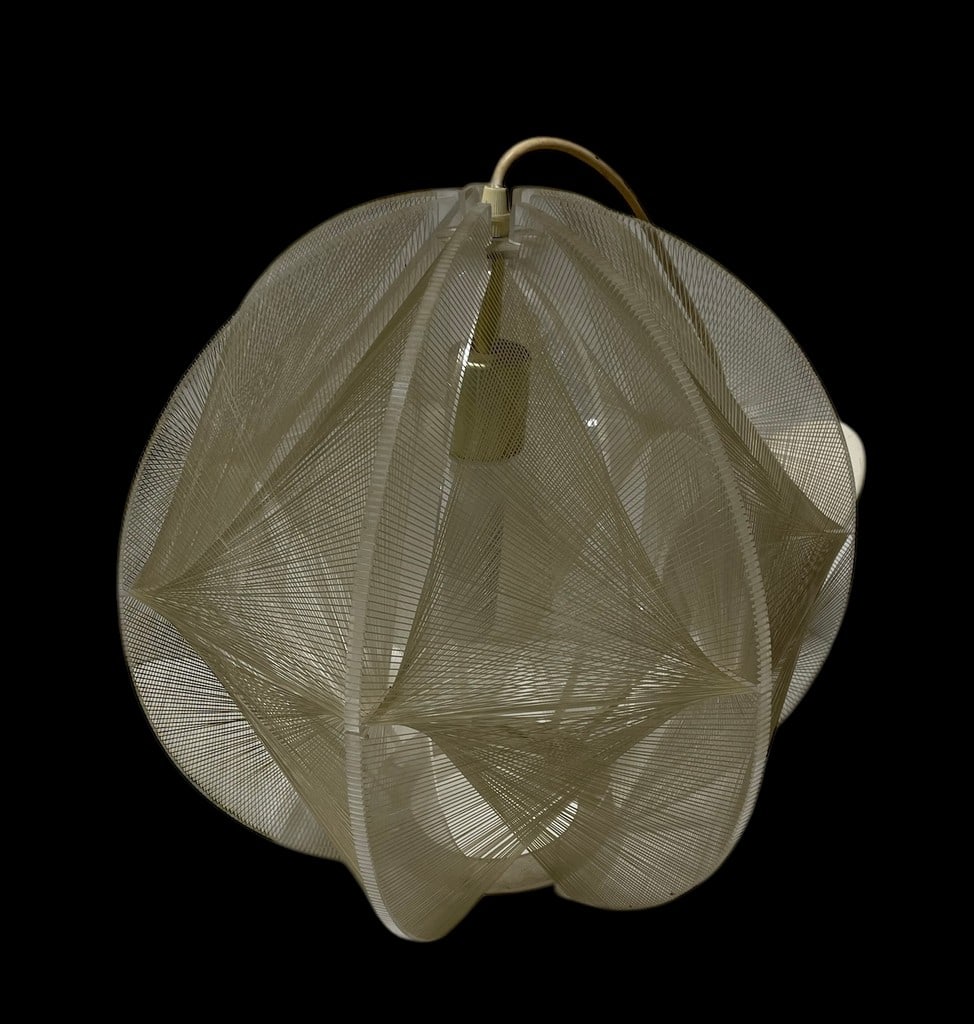 Mid-Century Spun Lucite Chandelier Pendant Light (1 of 6)