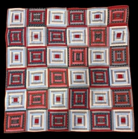 Antique Log Cabin Quilt