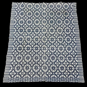 Antique Jacquard Coverlet