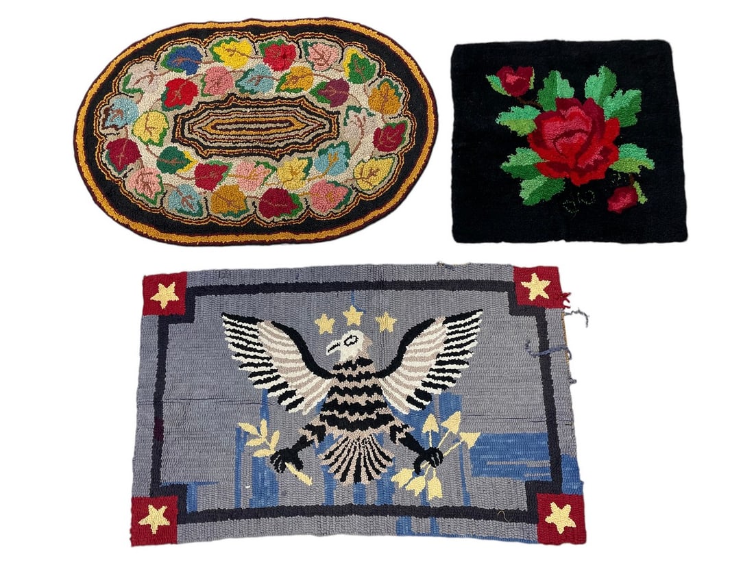 Antique Hooked Rugs (1 of 8)