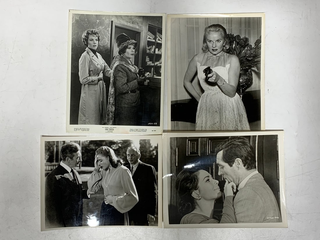 Vintage Alfred Hitchcock 8"x10" 198: Includes (4) vintage Alfred Hitchcock 8x10 Photos from various movies 1- 1958 Ann Todd 8x10 1- Universal "Topaz" Karen Dor & Fredrick Stafford 8x10 1- Gary Grant & Ingrid Bergman 7.5x10 & 1- Julie And