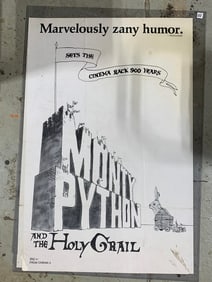 Monty Python & the Holy Grail theater lobby poster