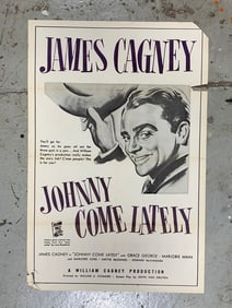 Johnny Come Lately Movie Poster Cagney 1943