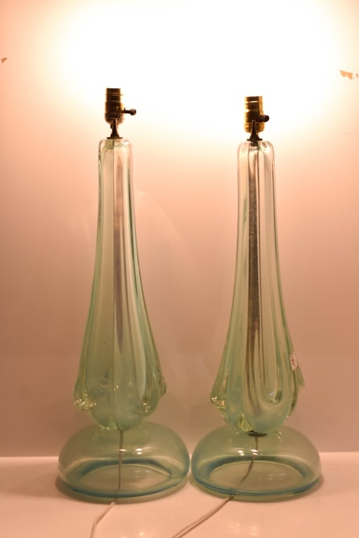 Seguso Murano Opaline Glass Lamps 1960s (1 of 6)