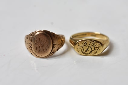14K Yellow Gold Rings 7.5 Grams