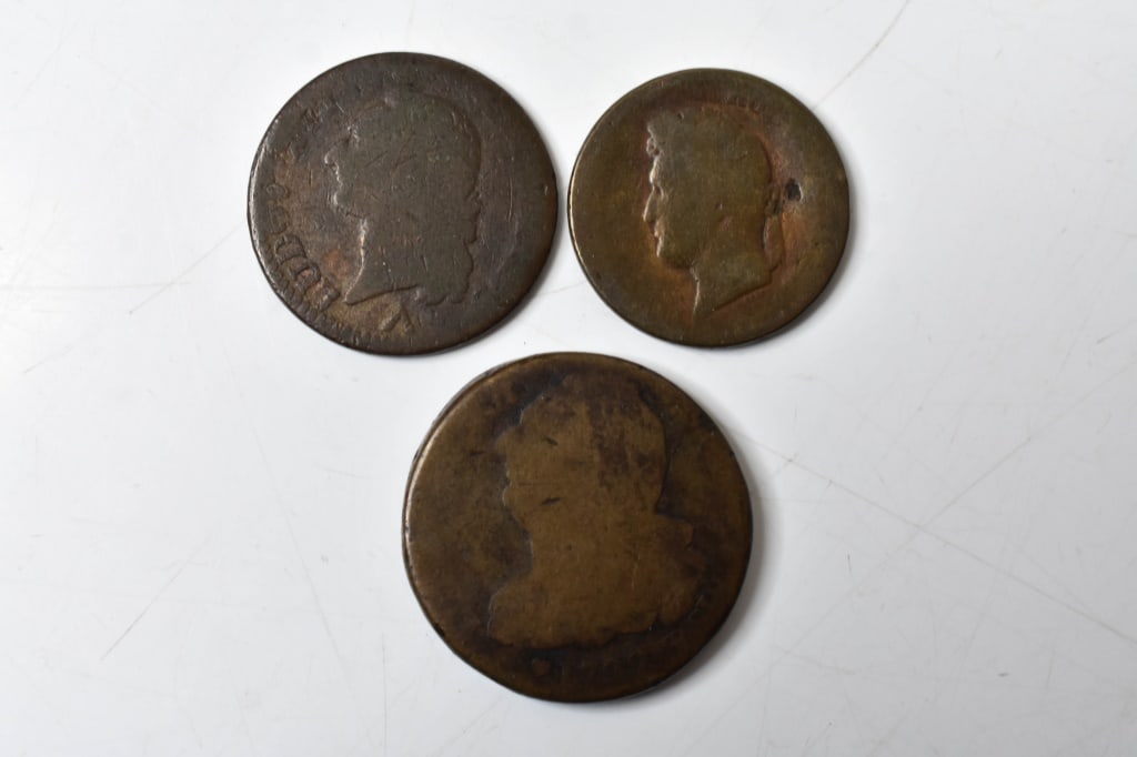 French Colonies 5 Centimes & 12 Denier (1 of 2)