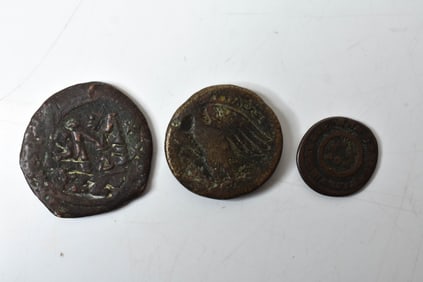 Ancient Roman, Ptolemy, and Follis Coins