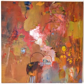 Keith Ragone Fire, smoke and Spruce Oil on Canvas
