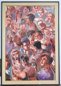 Pascal Cucaro Modern Abstract Oil on Canvas