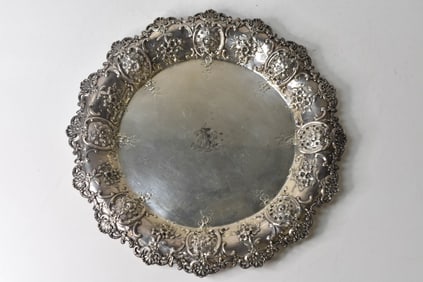 Tiffany Sterling Silver Reticulated Dish 28.9 OZT