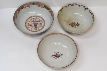 Antique Chinese Famille Rose Porcelain Bowl (1750)
