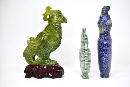 Chinese Carved Jade and Hard Stone Vessels