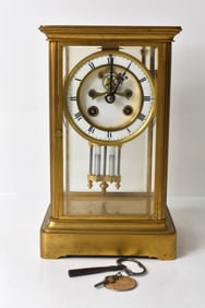 S. Marti French Crystal Requlator Clock c. 1890