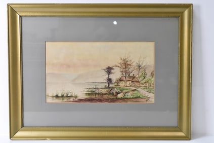 F.R. Bean Landscape Watercolor