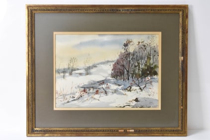 Jerry Quier "Timber Margin" Watercolor
