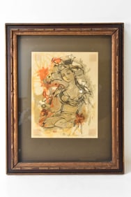 Madeline Sallier French Modernist Lithograph