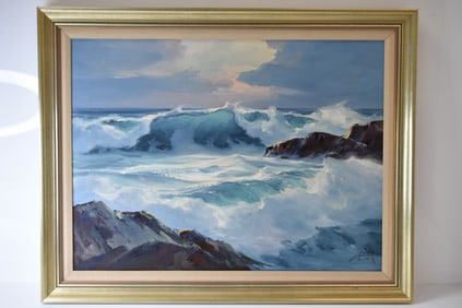 John A. Bartok Oil on Canvas "Sea Splendor"