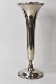 Tiffany & Co Sterling Silver Trumpet Vase
