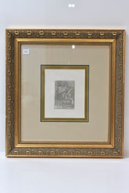 Renoir "Pinning the Hat" Engraving Signed