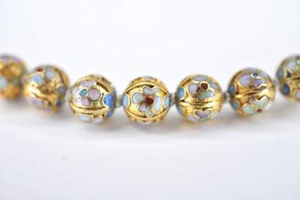 Cloisonne Beaded Necklace