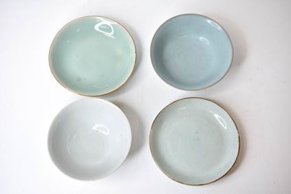 Antique Chinese Celedon Bowls 18th / 19th Century