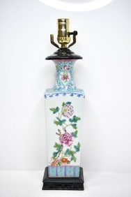 Chinese Famille Rose Vase to Lamp