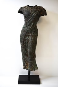 Chinese Bronze Torso of a Bodhisattva or Guanyin