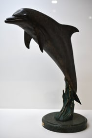 J Wyatt Original High Tide Bronze Sculpture